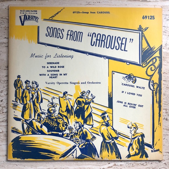 Varsity Operetta Singers And Orchestra Songs From Carousel Vinyl Lp - Picture 2 of 7